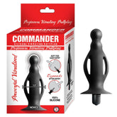COMMANDER BEGINNERS VIBRATING BUTTPLUG-BLACK